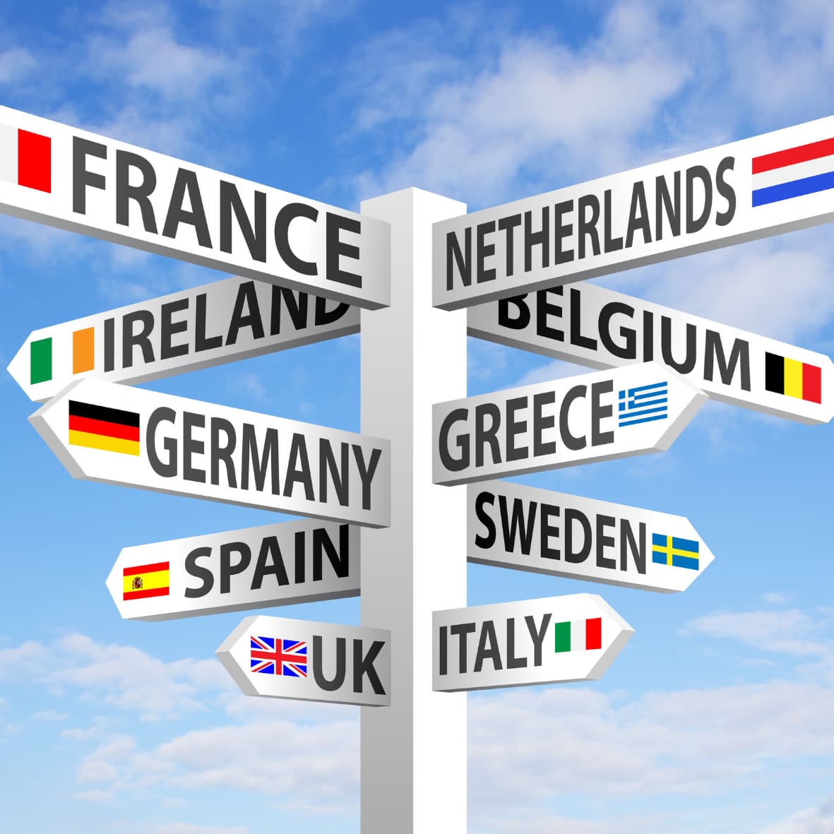 Europe Cities - Circle 100 x 100