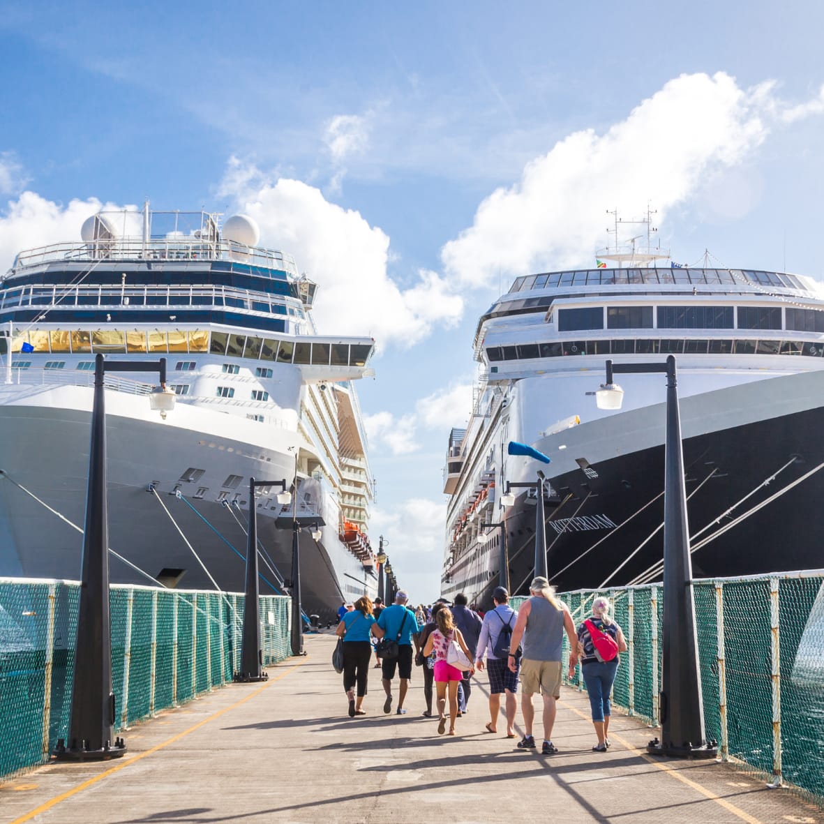 Cruises Docked - Circle 100 x 100